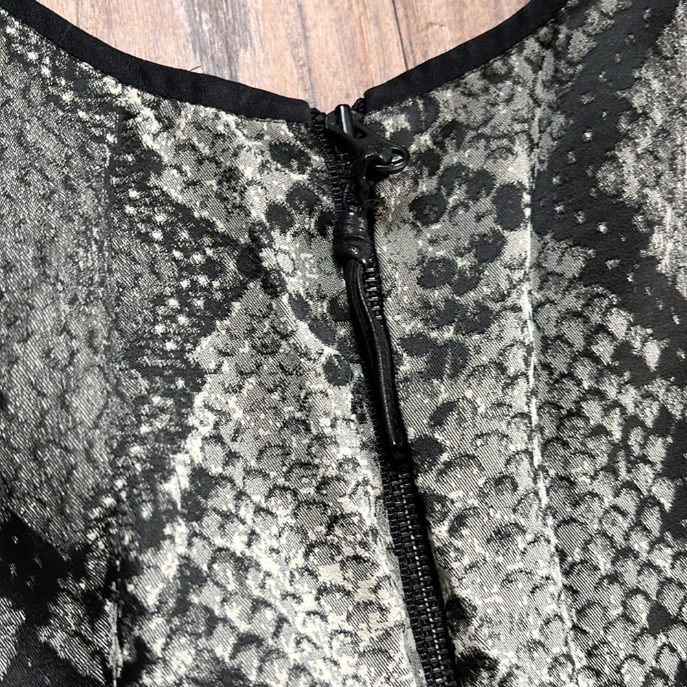 Rebecca Taylor Python Print Cap Sleeve Dress - image 7